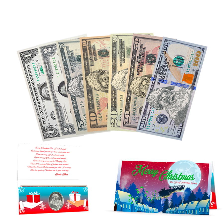 The Official Santa Claus Dollar Bill. Perfect Stocking Stuffer