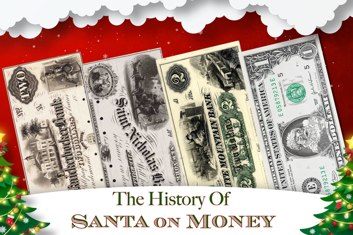 The History of Santa Claus on Real Money – Holiday Dollars