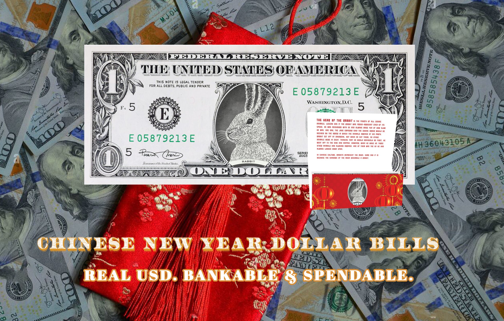Chinese New Year Dollar Bills
