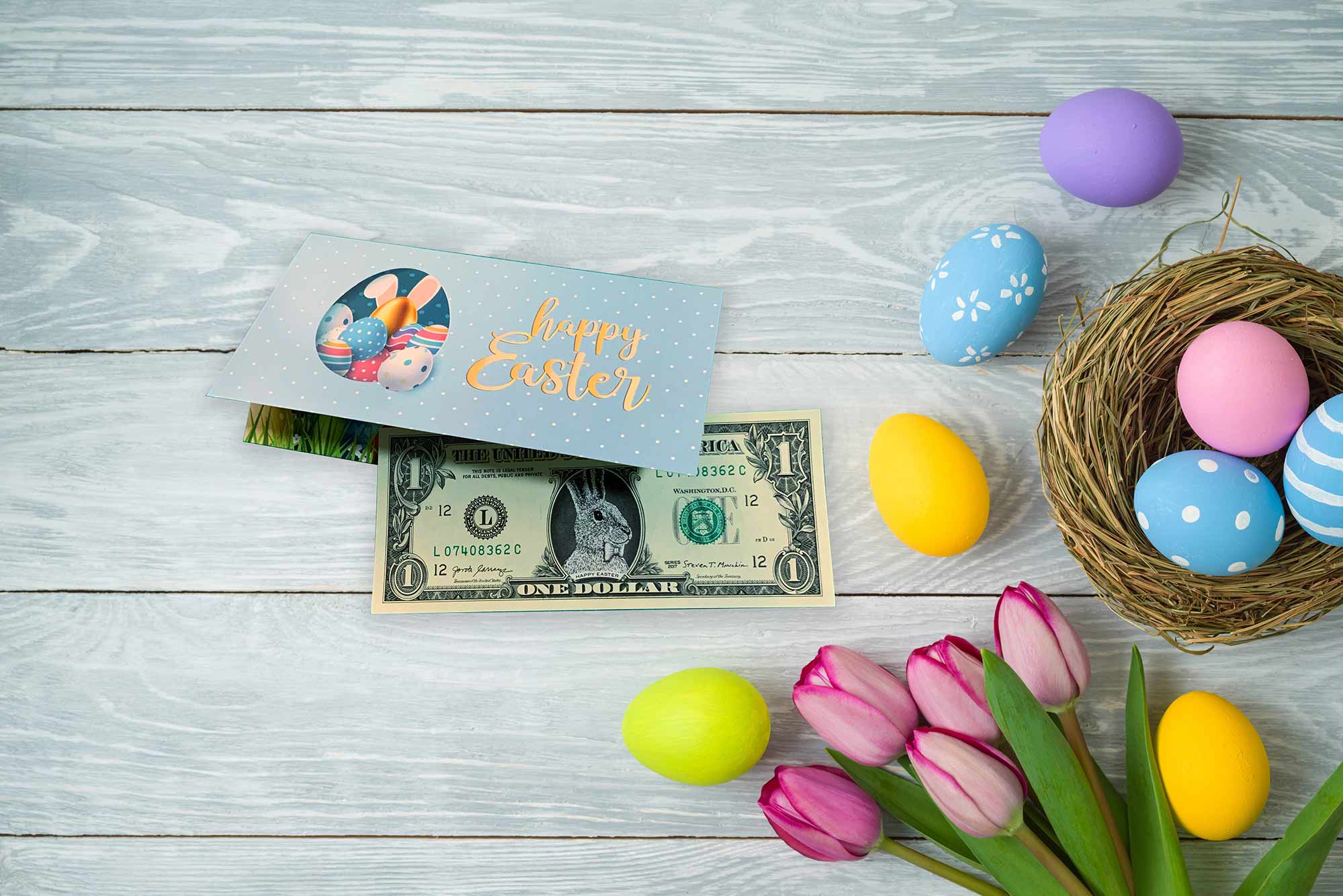 Easter Dollars Bunny Money