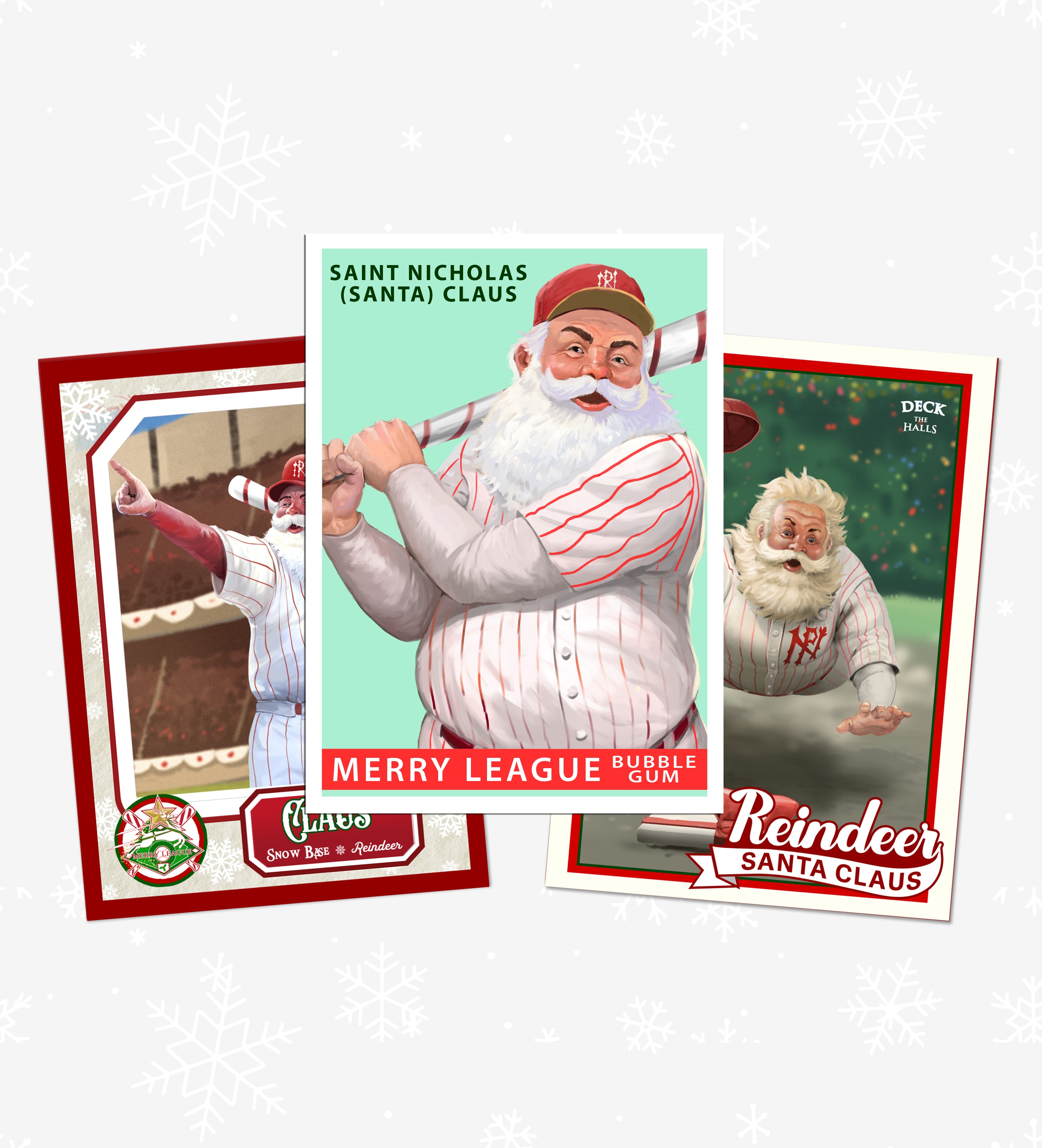 Merry League Christmas Baseball Gift. The Official Baseball of Christmas. Stocking Stuffer. Christmas Collectible Baseball