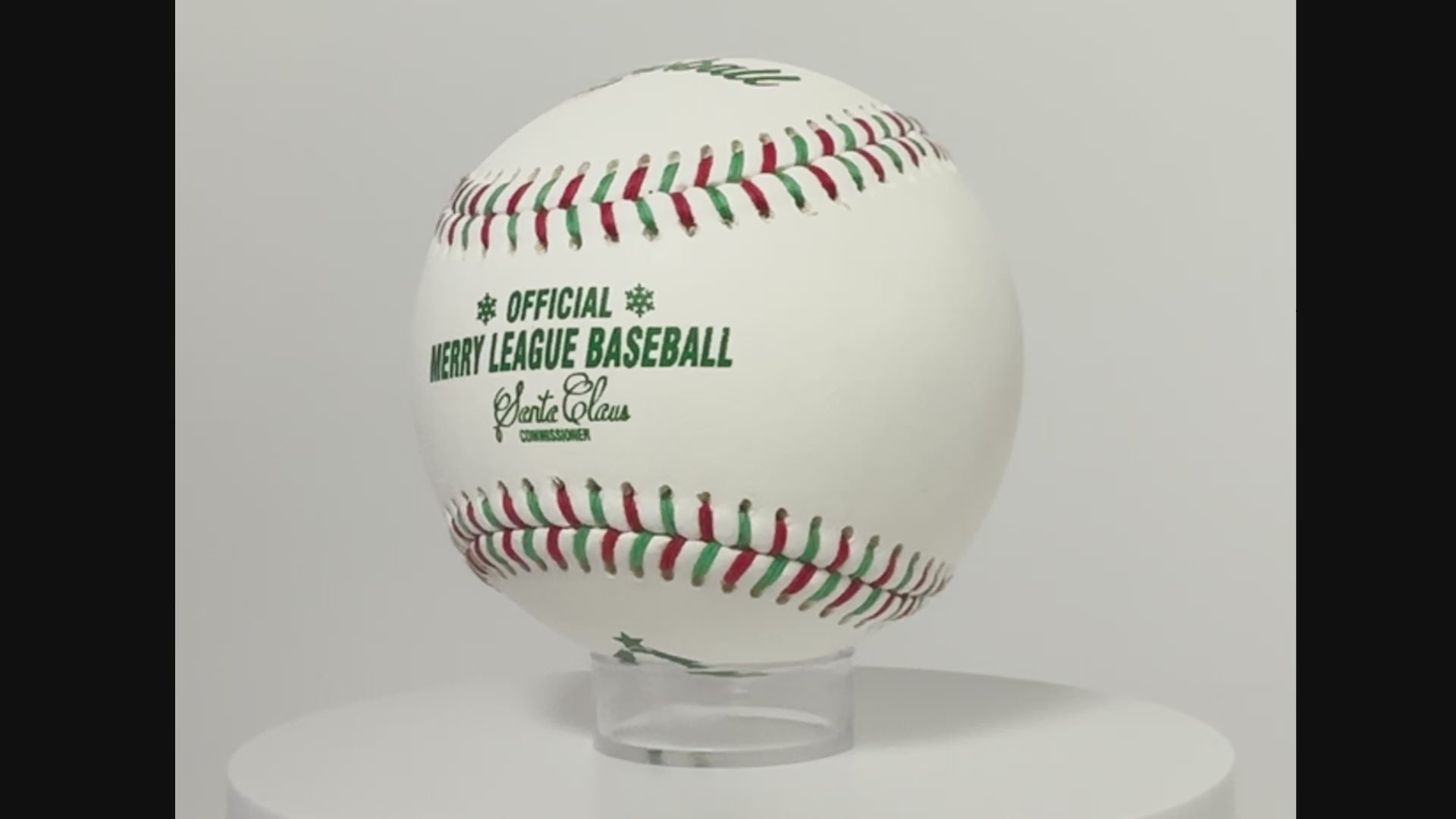Merry League Christmas Baseball Gift. The Official Baseball of Christmas. Stocking Stuffer. Christmas Collectible Baseball