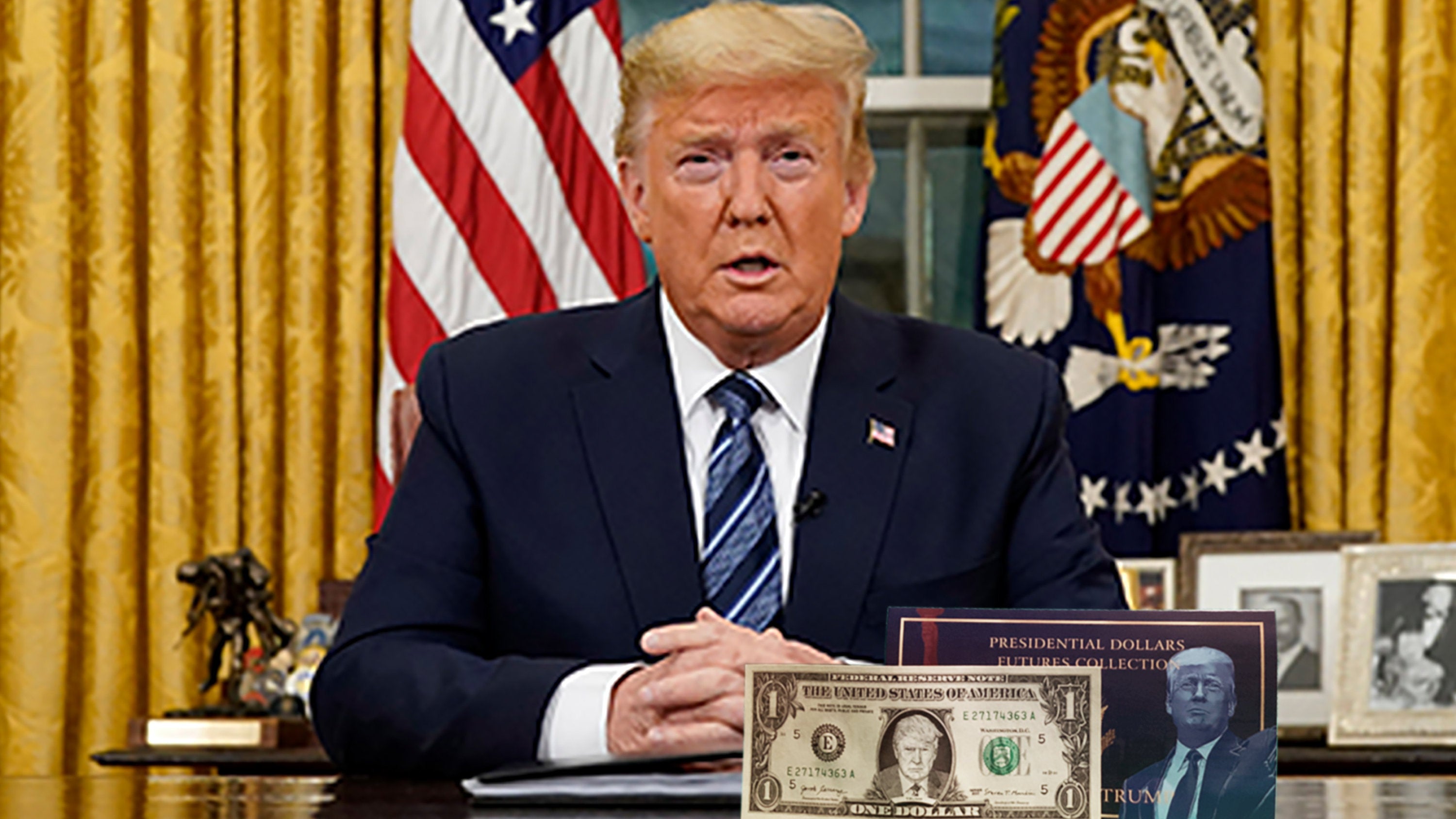 Donald Trump Official Dollar Bill w/ Presidential Currency Card. Presidential Futures Collection - REAL USD!